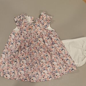 NWOT Janie and Jack Floral Baby Dress with Bloomers